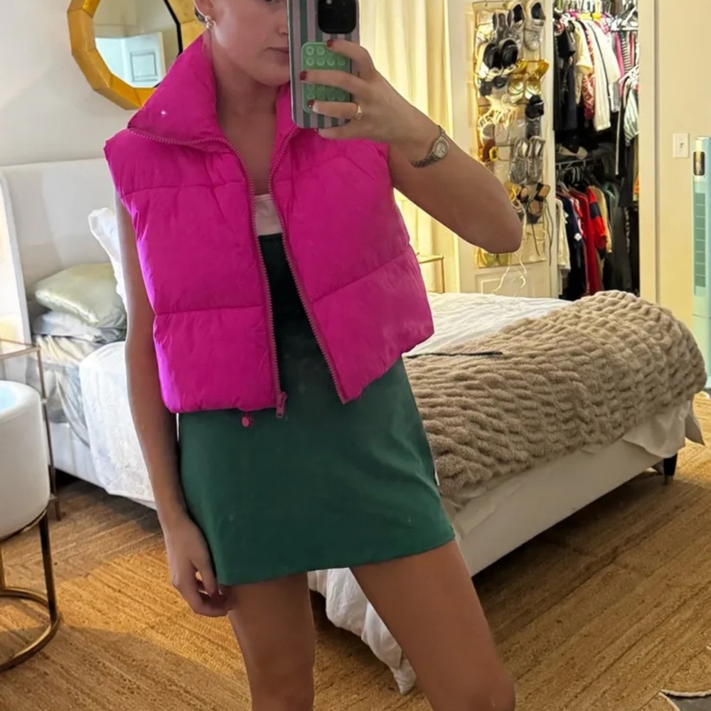 Vibrant Pink Puffer Vest